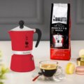 Bialetti Rainbow 4962 kotyogós kávéfőző, 3 személyes, Piros