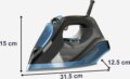 Black & Decker BXIR2801E gőzölős vasaló, 2800W, fekete-kék