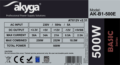 Akyga Basic (500W, ATX, OEM)