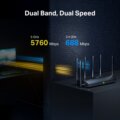 Mercusys MR37BE (Wi-Fi 7, BE6500, kétsávos, 2,5Gbps)