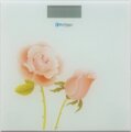 Orion BM-PSC2015 BluMagix digitális személymérleg, rózsamintás