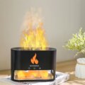 Vivamax Flame GYVH55 aroma diffúzor sókristályokkal, fekete