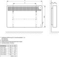 Vaillant eloMENT VER 150/5 fali fűtőtest, 1500W