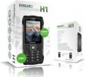 Evolveo Strongphone H1 DualSIM vízálló nyomógombos mobiltelefon, Fekete-Szürke