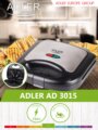 Adler AD 3015 szendvicssütő