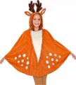 Rénszarvas, kapucnis poncsó jelmez, egy méret