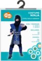 Ninja jelmez, kék színű, 120-130 cm