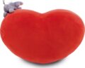 NICI, Szív formapárna elefánt plüssfigurával, 42 cm