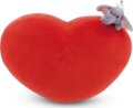 NICI, Szív formapárna elefánt plüssfigurával, 42 cm