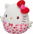 Squishmallows, Hello Kitty szívecskés plüss, 20 cm