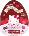 Squishmallows, Hello Kitty szívecskés plüss, 20 cm