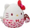 Squishmallows, Hello Kitty szívecskés plüss, 20 cm