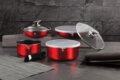 Berlinger Haus Metallic Line Burgundy Edition Collection BH/6145 edénykészlet, 9 részes