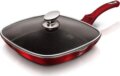 Berlinger Haus BH/1613 Burgundy Metallic Line grill serpenyő fedővel, 28cm