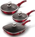 Berlinger Haus BH/6189 Burgundy Metallic Line serpenyő szett, 6 részes