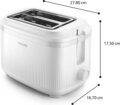 Philips Series 3000 HD2511/00 kenyérpirító, 2 szeletes, fehér
