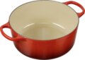 Le Creuset Signature kerek öntöttvas sütő-főzőedény, 26cm, 5,3 l, cseresznyepiros