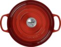 Le Creuset Signature kerek öntöttvas sütő-főzőedény, 26cm, 5,3 l, cseresznyepiros