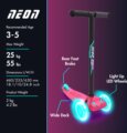 Yvolution, Neon Bolt háromkerekű roller világító kerékkel, rózsaszín