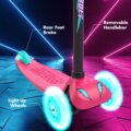 Yvolution, Neon Bolt háromkerekű roller világító kerékkel, rózsaszín