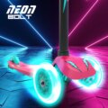 Yvolution, Neon Bolt háromkerekű roller világító kerékkel, rózsaszín