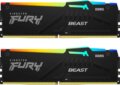 Kingston 64GB / 6400MHz FURY Beast RGB Black EXPO (DDR5, Kit 2x32GB)
