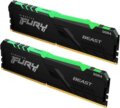 Kingston 16GB / 3600MHz FURY Beast RGB (DDR4, Kit 2x8GB)