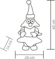 Home KDD 39 éneklő táncoló fenyő, 40 cm