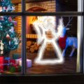 Home KID 413 LED-es angyal ablakdísz