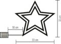 Home KID 503 B/WW LED-es csillag ablakdísz, melegfehér