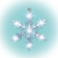 Home KID 701 LED-es hókristály ablakdísz, hidegfehér