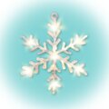 Home KID 701/WW LED-es hókristály ablakdísz, melegfehér
