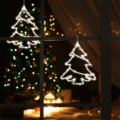 Home KID 502 B/WW LED-es fenyőfa ablakdísz, melegfehér