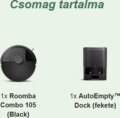 iRobot Roomba 105 Combo robotporszívó, Fekete