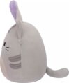Squishmallows, Tally a szürke cica plüss nyuszifülekkel, 20 cm