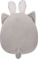 Squishmallows, Tally a szürke cica plüss nyuszifülekkel, 20 cm