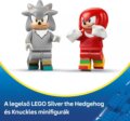 LEGO® Sonic the Hedgehog™, Silver autója Knuckles monster truckja ellen