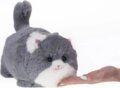 Szürke interaktív plüss cica