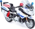 Bburago rendőrmotor, kék-fehér, 1:18