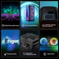 Hisense Party Storm 1 Bluetooth party hangszóró, 2 db mikrofonnal