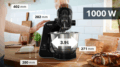 Bosch MUM 5 Serie 4 MUM5XC4E konyhai robotgép mérleggel, 1000W, fekete