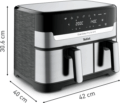 Tefal Dual Easy Fry & Grill EY905D10 forrólevegős sütő (8,3 l)