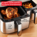 Tefal Dual Easy Fry & Grill EY905D10 forrólevegős sütő (8,3 l)