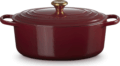 Le Creuset Signature ovális öntöttvas sütő-főzőedény, 31cm, 6,3 l, rhone
