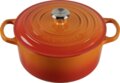 Le Creuset Signature kerek öntöttvas sütő-főzőedény, 22cm, 3,3 l, vulkán