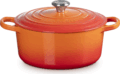 Le Creuset Signature kerek öntöttvas sütő-főzőedény, 22cm, 3,3 l, vulkán