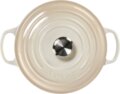 Le Creuset Signature kerek öntöttvas sütő-főzőedény, 24cm, 4,2 l, habcsók