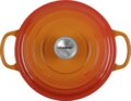 Le Creuset Signature kerek öntöttvas sütő-főzőedény, 24cm, 4,2 l, vulkán