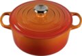 Le Creuset Signature kerek öntöttvas sütő-főzőedény, 24cm, 4,2 l, vulkán