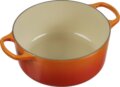 Le Creuset Signature kerek öntöttvas sütő-főzőedény, 24cm, 4,2 l, vulkán